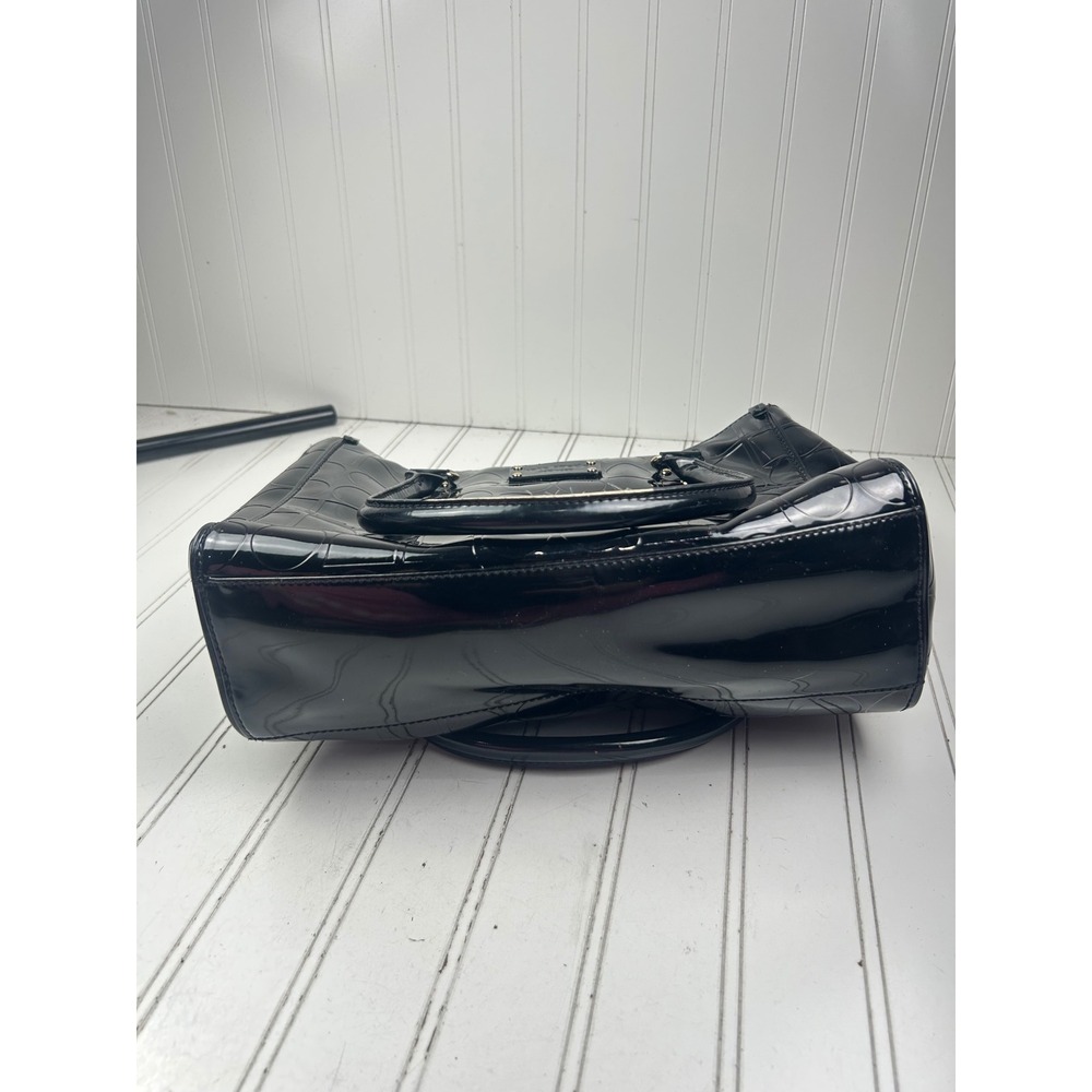 Kate Spade Vintage Prestwick Noel Quinn Black Patent Leather Shoulder Bag Tote - Picture 7 of 13